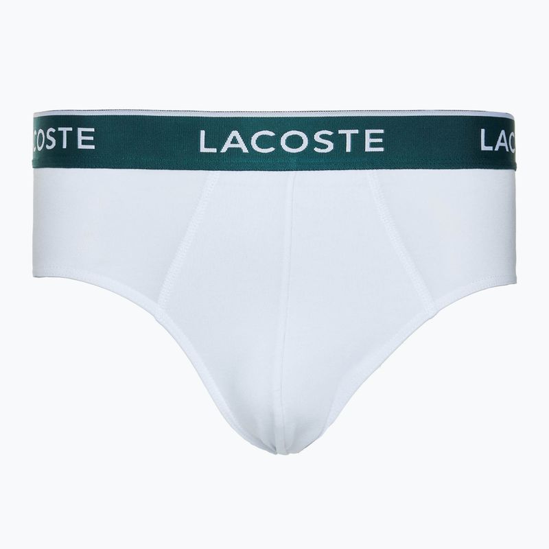 Lacoste ανδρικό σλιπ 8H3472 3 ζευγάρια μαύρο/λευκό/ασημί chine 4