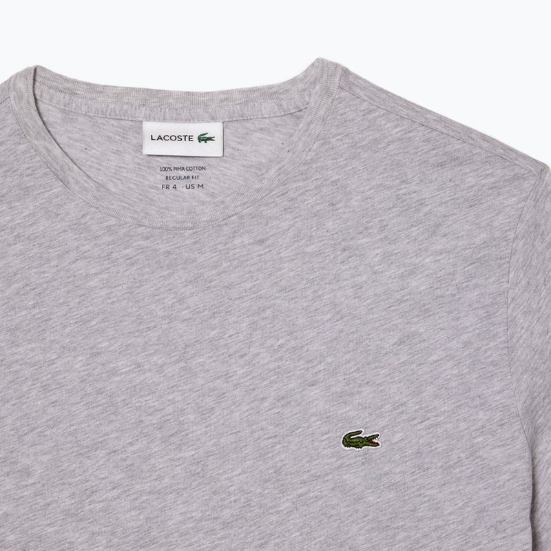 Ανδρική μπλούζα Lacoste TH6709 silver chine 5