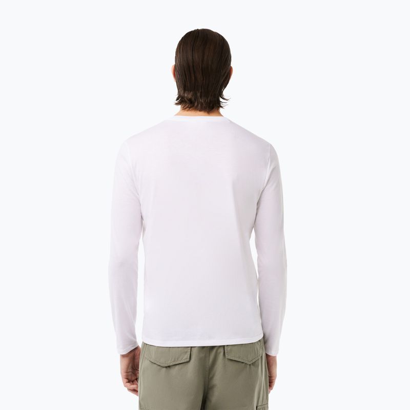 Ανδρικό μακρυμάνικο Lacoste TH6712 white 2