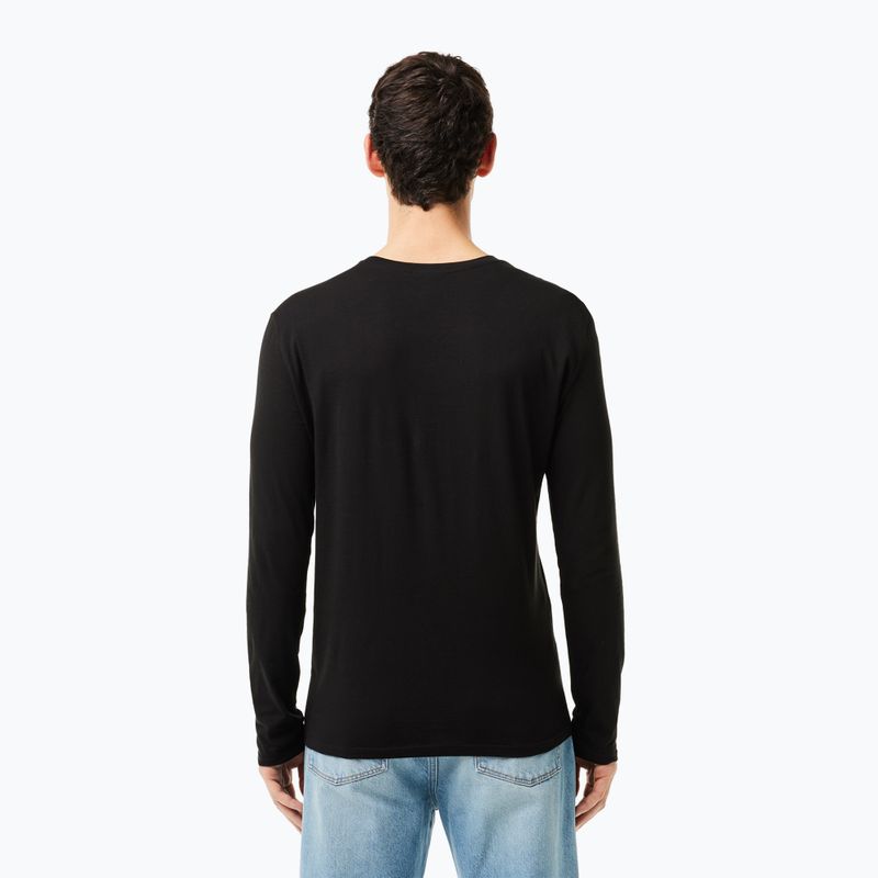 Ανδρικό μακρυμάνικο Lacoste TH6712 black 2