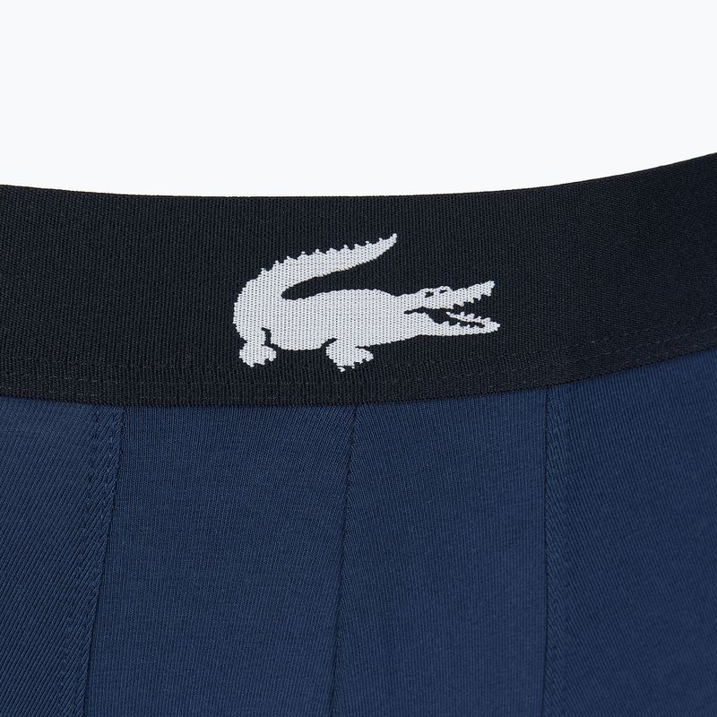 Lacoste σορτς μποξεράκι 5H1803 BCK 3 ζευγάρια μπλε/λευκό/ασημί πορσελάνη 8