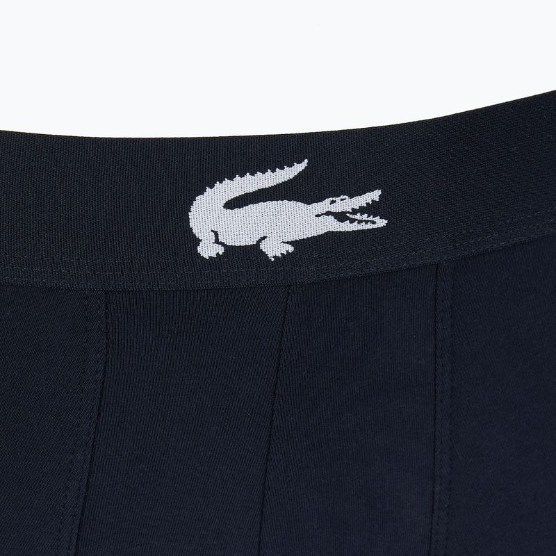 Lacoste σορτς μποξεράκι 5H1803 BCK 3 ζευγάρια μπλε/λευκό/ασημί πορσελάνη 14