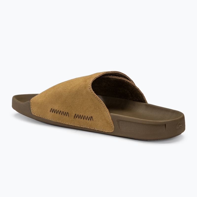 Ανδρικές παντόφλες Quiksilver Rivi Suede tan 1 3