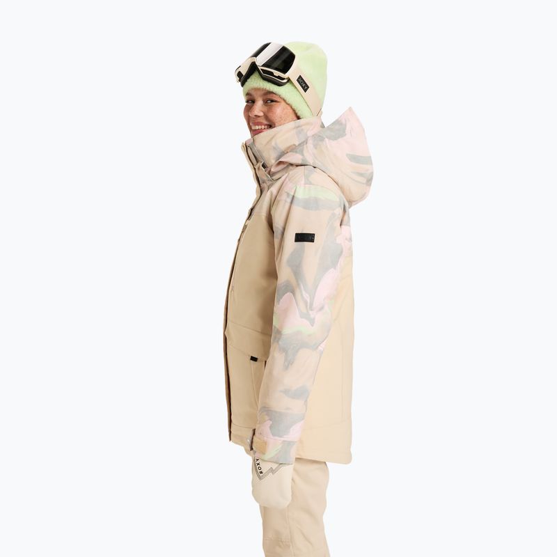 Γυναικείο μπουφάν snowboard ROXY Dawnrae Parka pebble swirl 4