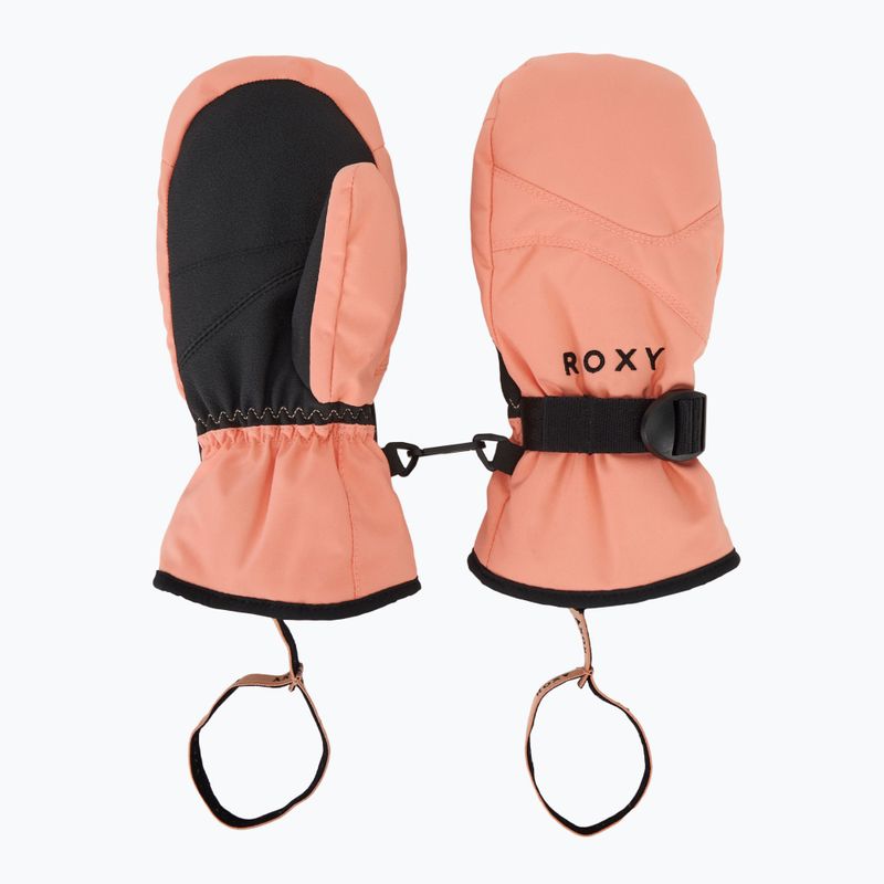 Παιδικά γάντια snowboard ROXY Roxy Roxy Jetty Girl Solid Mitt ροδακινί ροζ 5