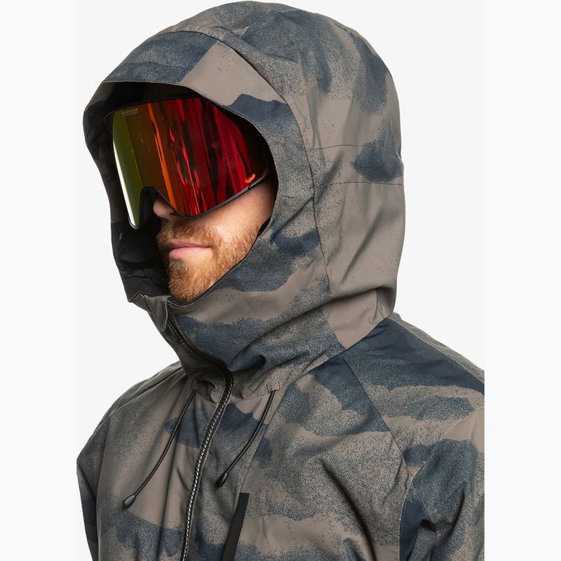 Quiksilver ανδρικό μπουφάν snowboard Mission Printed Block mountain spray canteen 4