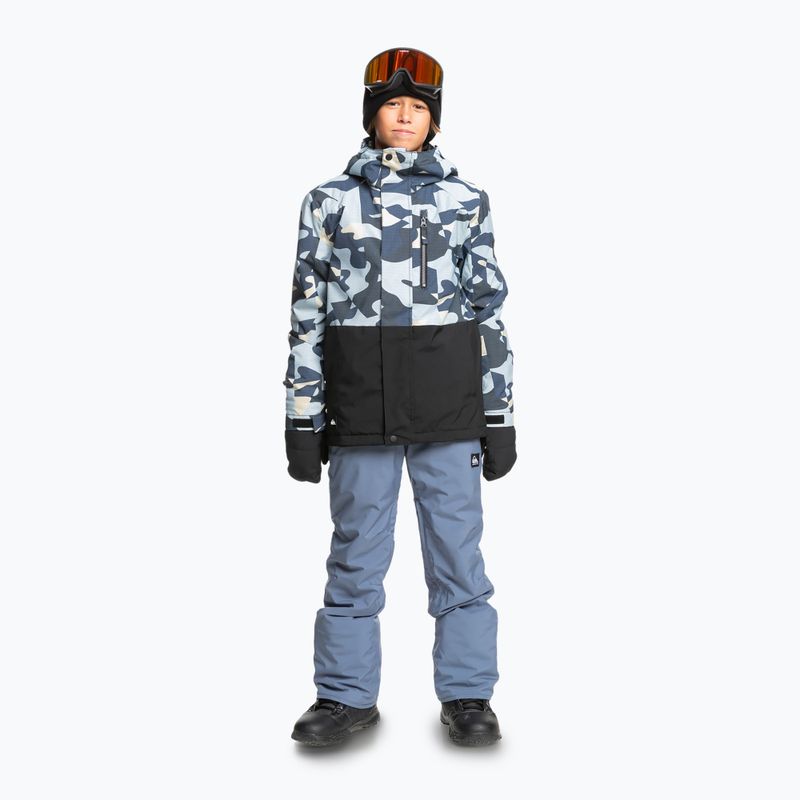 Παιδικό Quiksilver Mission Printed Block puzzle camo ice flow snowboard jacket 2