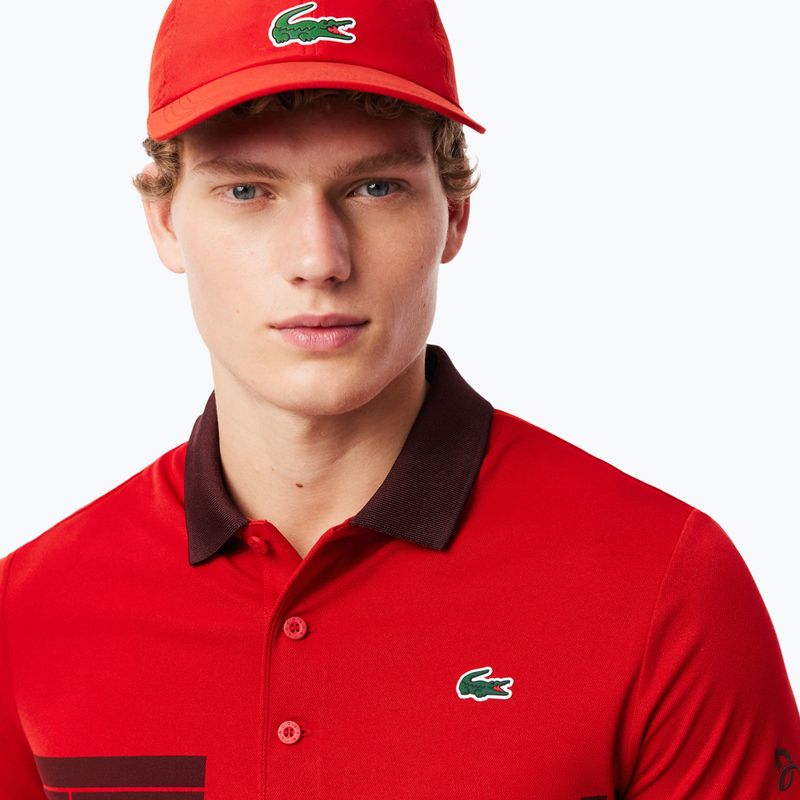 Μπλουζάκι πόλο τένις Lacoste Polo DH2568 opera/expresso 4