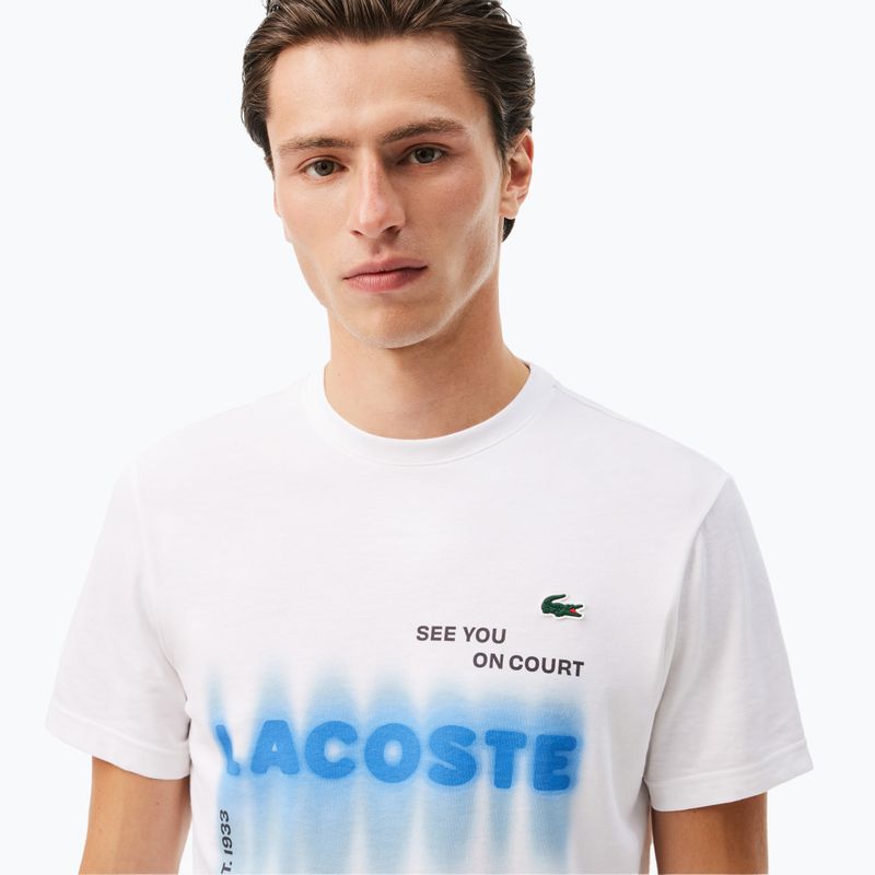 Ανδρική μπλούζα Lacoste TH2617 white 4