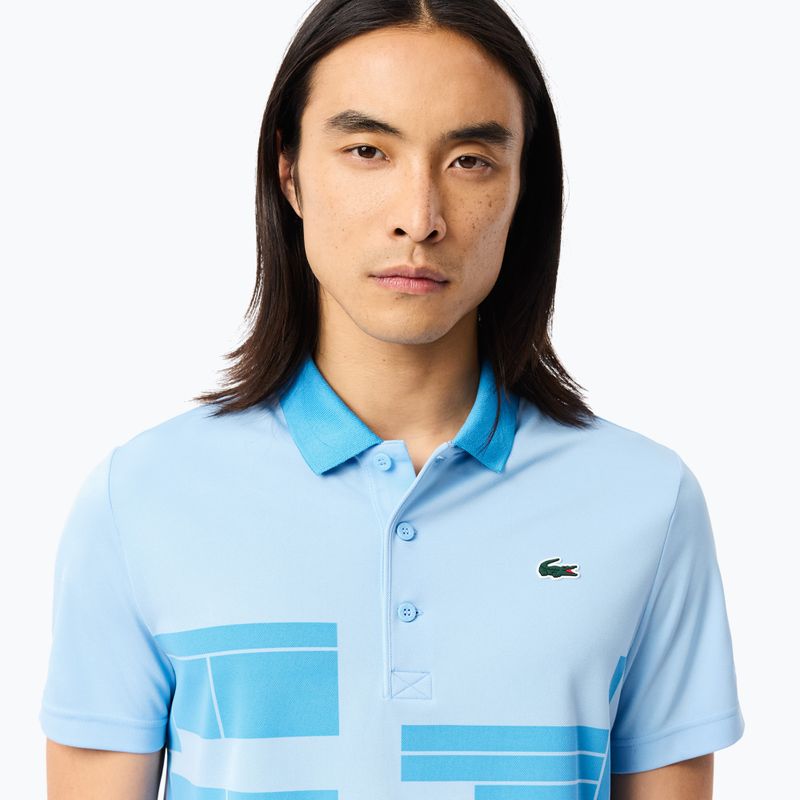 Μπλουζάκι πόλο τένις Lacoste Polo DH2568 overview/argentine blue 4