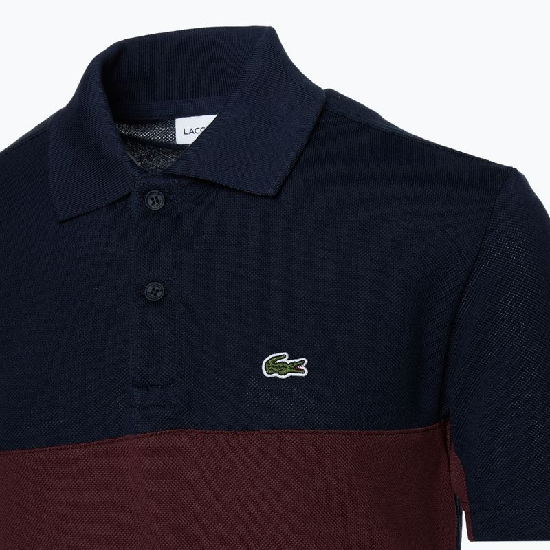 Lacoste παιδικό πουκάμισο πόλο PJ2479 navy blue-expresso 3