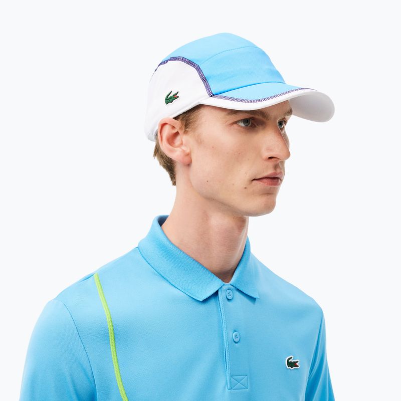 Ανδρικό καπέλο μπέιζμπολ Lacoste RK7574 argentine blue/white 4