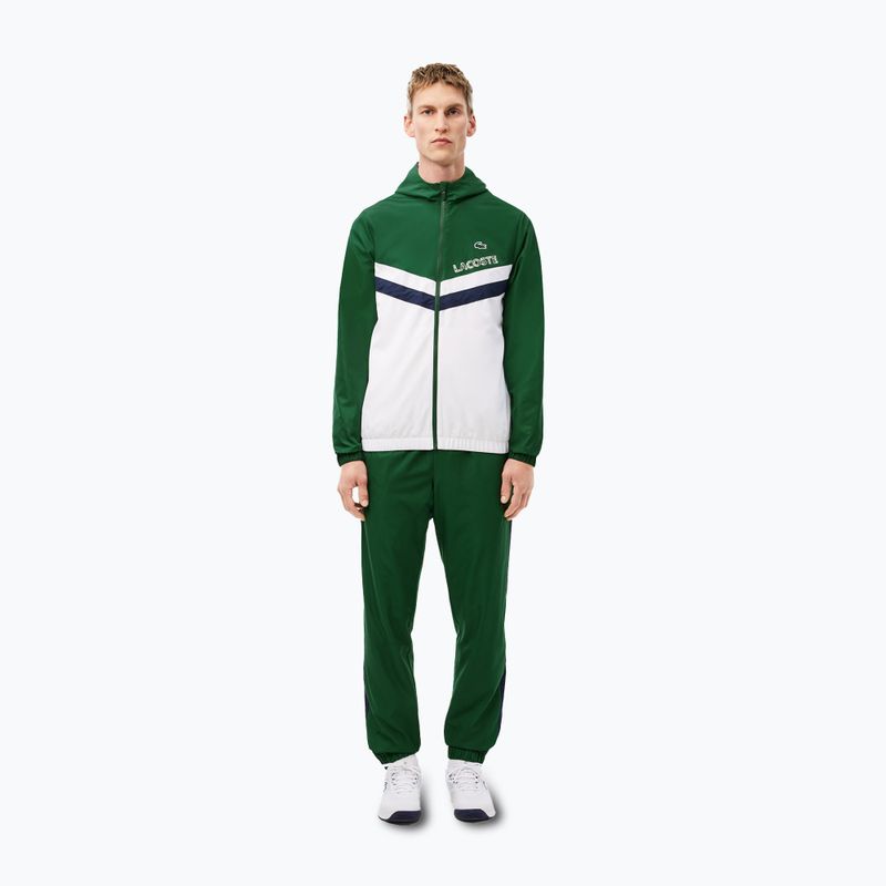 Lacoste ανδρική φόρμα WH4241 πράσινο/λευκό/ναυτικό μπλε