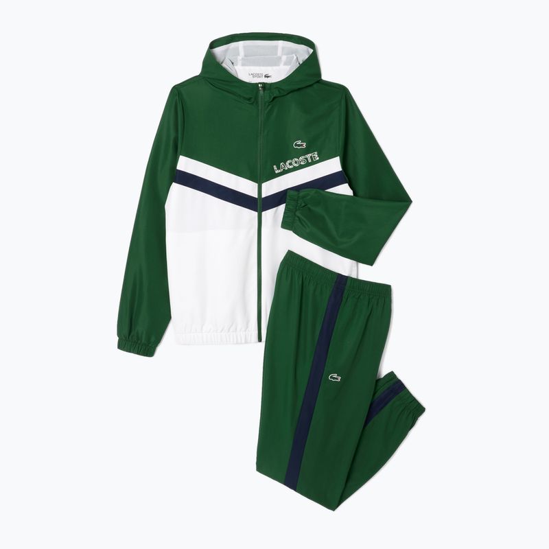 Lacoste ανδρική φόρμα WH4241 πράσινο/λευκό/ναυτικό μπλε 6