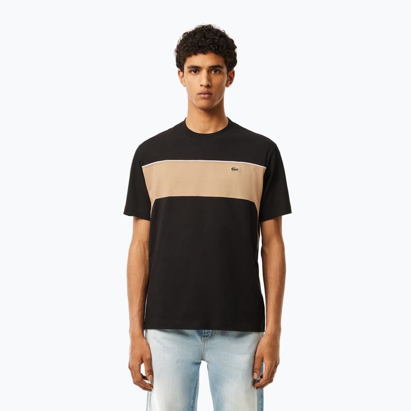 Lacoste ανδρικό T-shirt TH2853 μαύρο/βενετσιάνικο