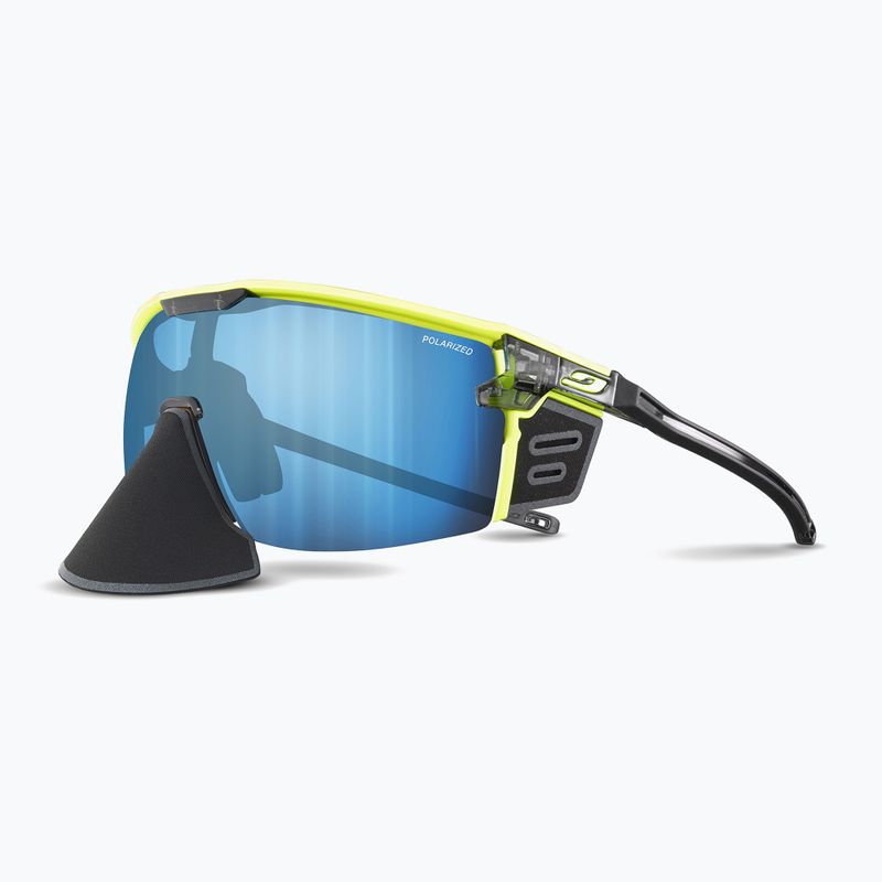 Julbo Ultimate Cover Polar 4 Hd γυαλιά ποδηλασίας μαύρο/κίτρινο φλούο/κάψουλα ocean master 9