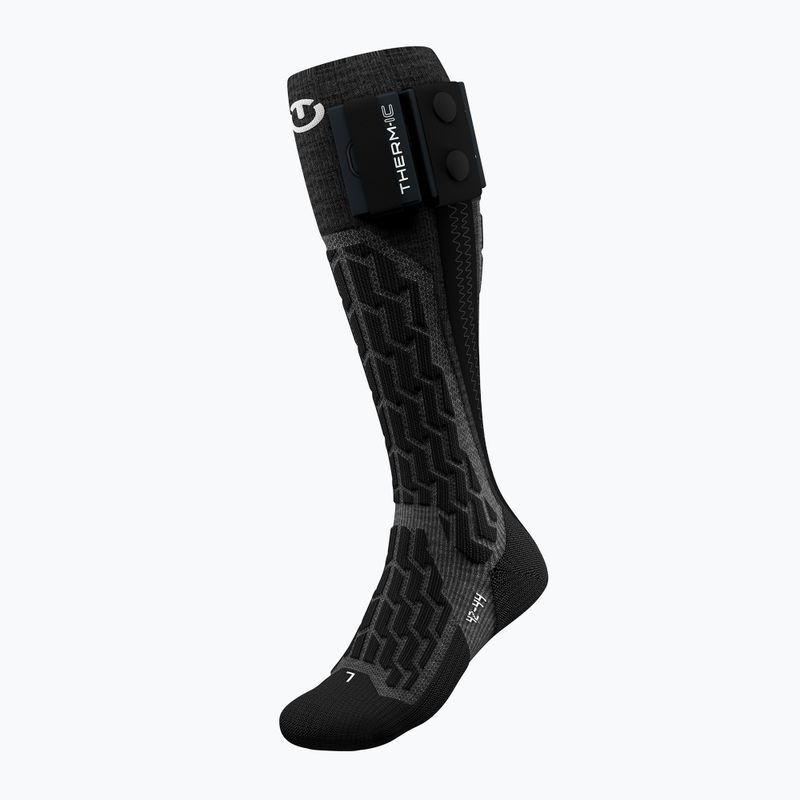 Therm-ic Powersocks Heat Fusion Uni γκρι / μαύρες θερμαινόμενες κάλτσες 4