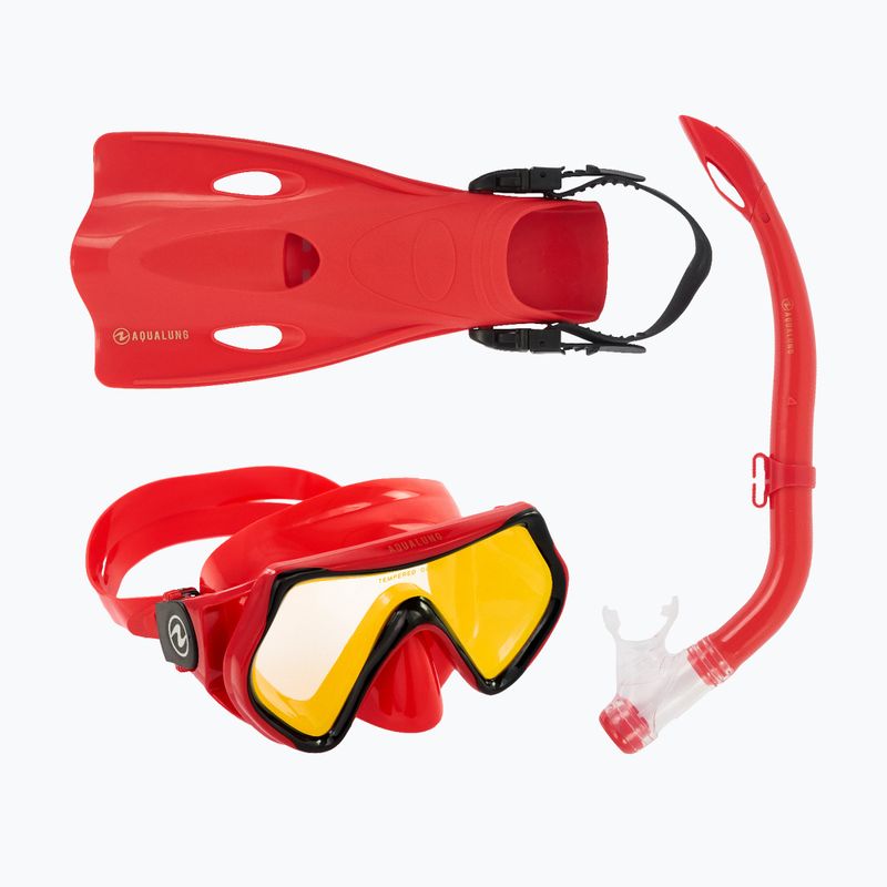 Aqualung Hero Set παιδικό σετ αναπνευστήρα κόκκινο SV1160675SM 13