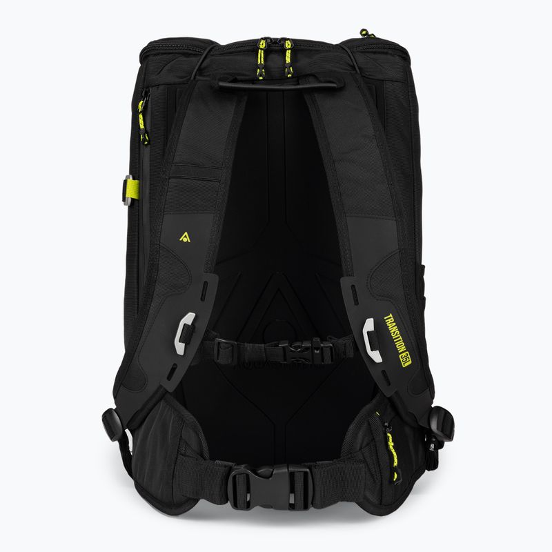 AquaSphere Transition 35 l μαύρο/φωτεινό κίτρινο σακίδιο πλάτης 3