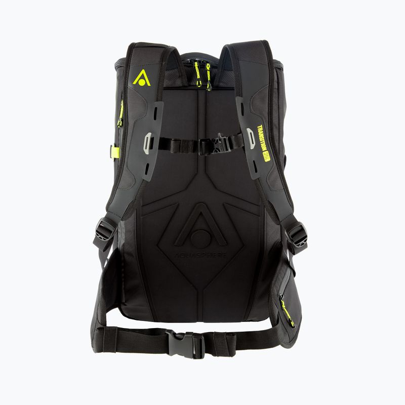 AquaSphere Transition 35 l μαύρο/φωτεινό κίτρινο σακίδιο πλάτης 8