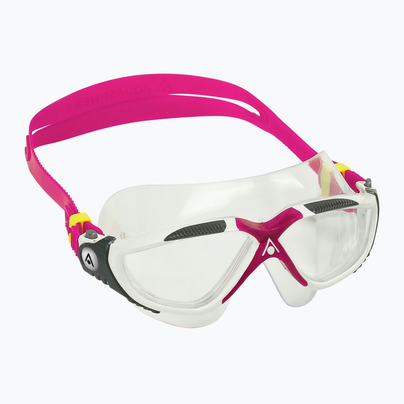 Μάσκα κολύμβησης Aquasphere Vista white/raspberry/lenses clear