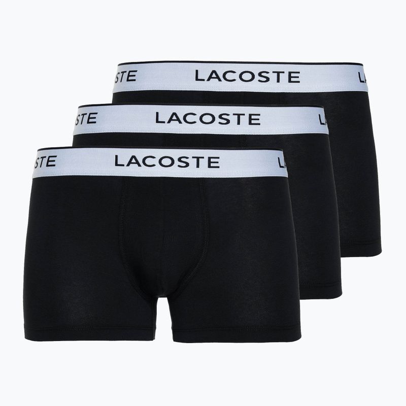 Lacoste ανδρικό σορτς μποξεράκι 5H8385 3 ζευγάρια μαύρο