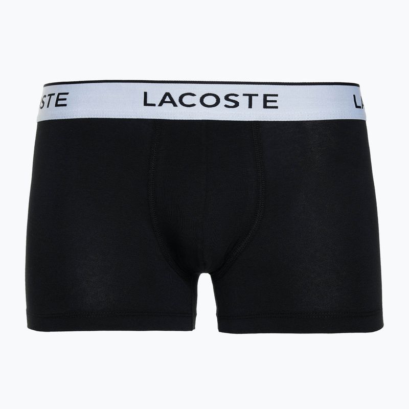 Lacoste ανδρικό σορτς μποξεράκι 5H8385 3 ζευγάρια μαύρο 2