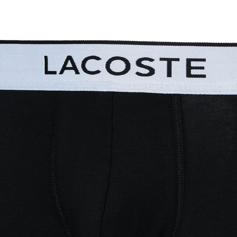 Lacoste ανδρικό σορτς μποξεράκι 5H8385 3 ζευγάρια μαύρο 4