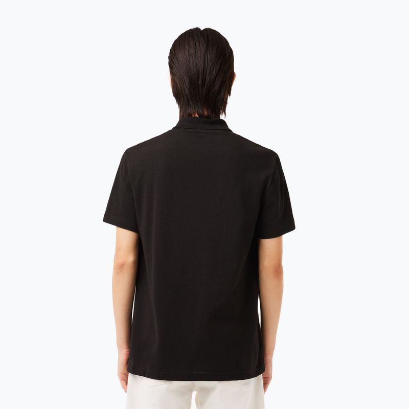 Ανδρικό μπλουζάκι πόλο Lacoste DH0783 black 2