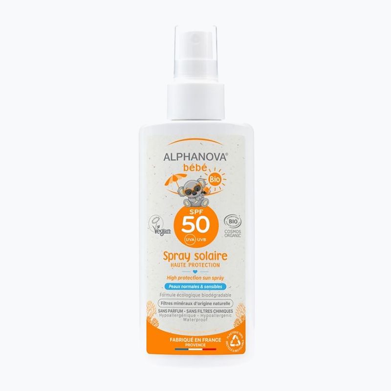 Παιδικό αντηλιακό σπρέι Alphanova Bebe SPF50+