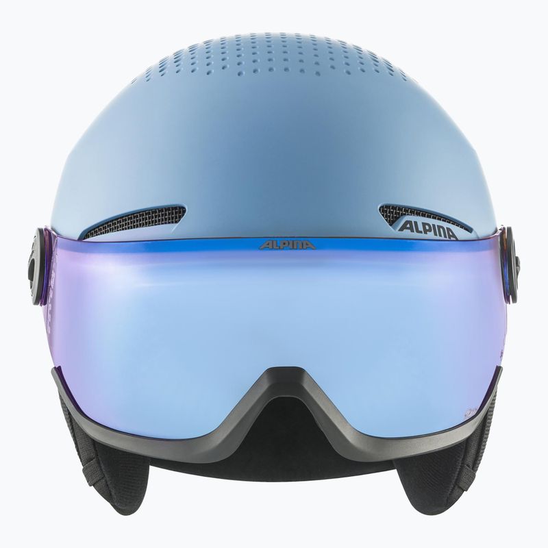 Alpina παιδικό κράνος σκι Zupo Visor Q-Lite smoke/ blue matt 3