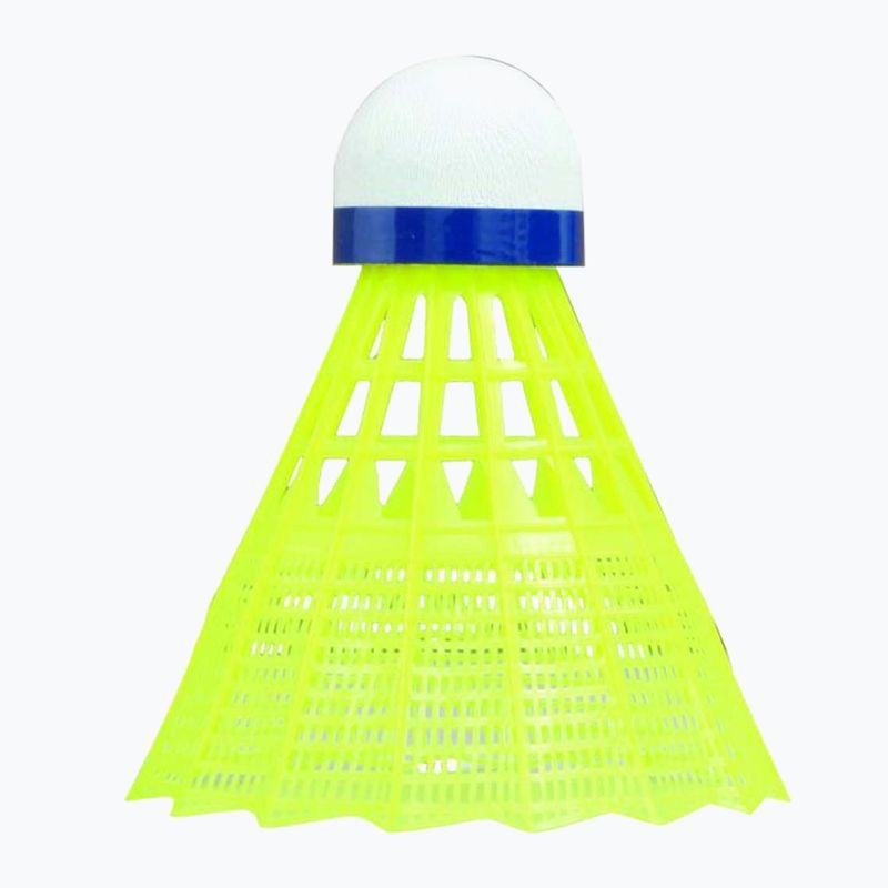 Talbot-Torro Tech 450 shuttlecocks badminton, Premium Nylon 6 τεμ. κίτρινο 469183 2