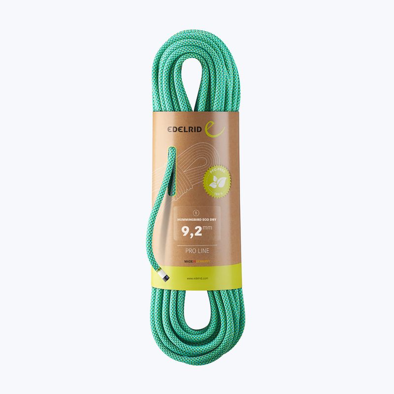 EDELRID Hummingbird Eco Dry 9.2 παγωμένο σχοινί αναρρίχησης με μέντα / εσπεριδοειδή