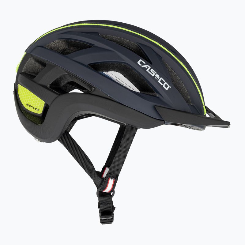 Κράνος ποδηλάτου CASCO Cuda 2 blue/neon yellow matt 4