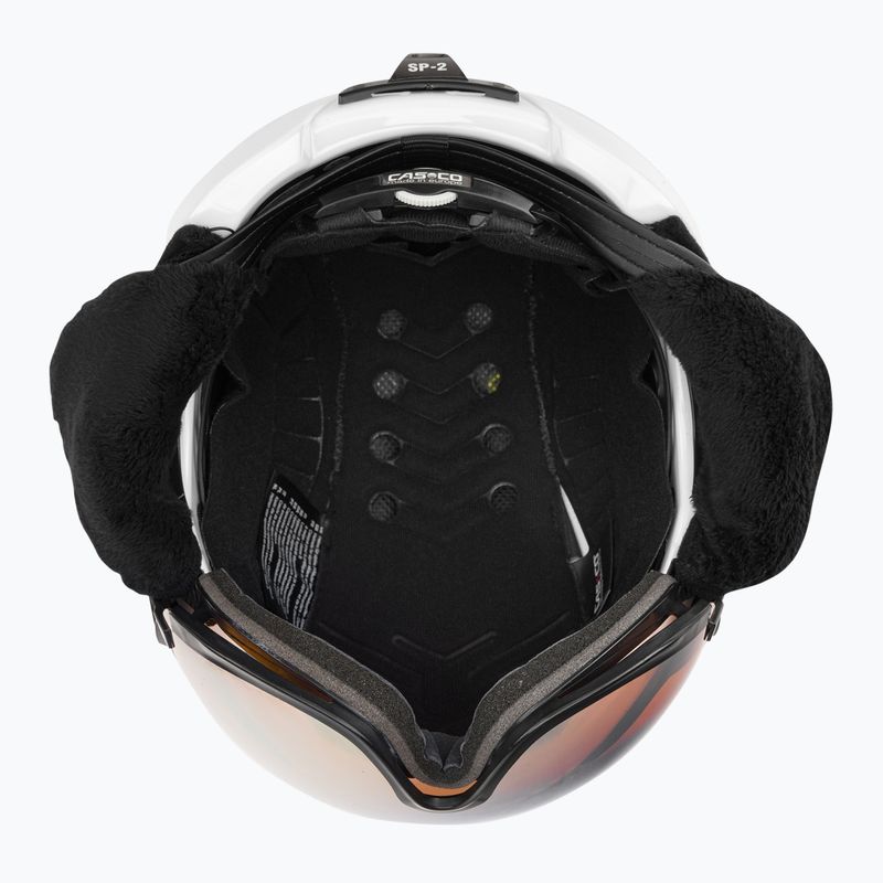 CASCO κράνος σκι SP-2 Carbonic Visor λευκό 07.3737 5