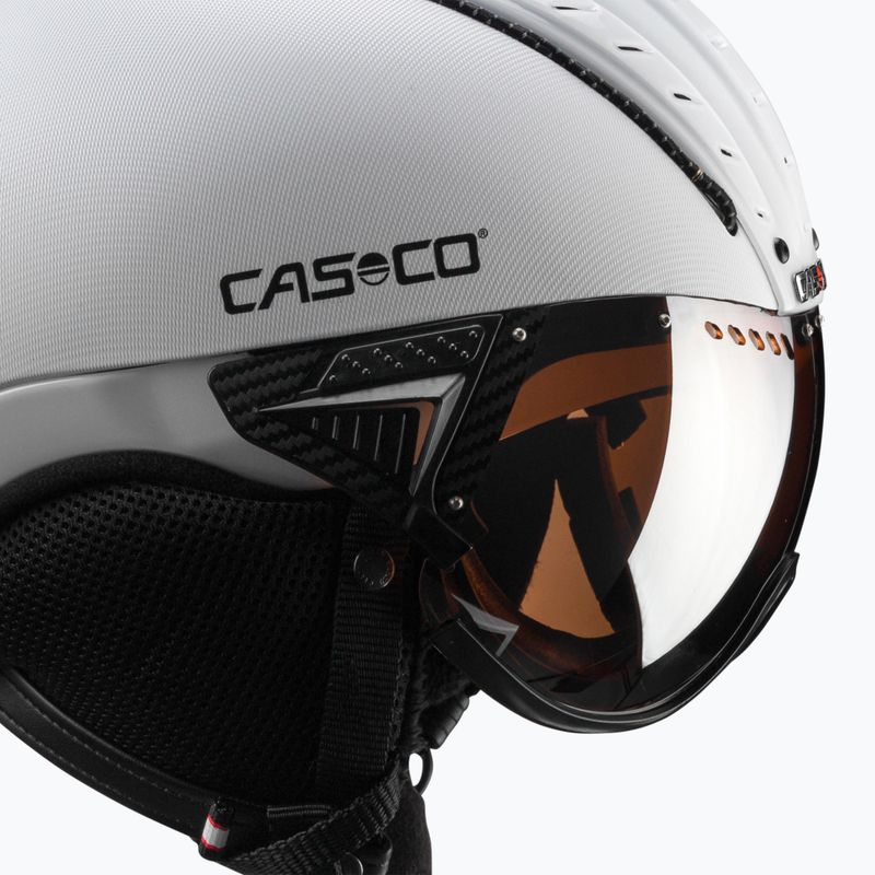 CASCO κράνος σκι SP-2 Carbonic Visor λευκό 07.3737 6