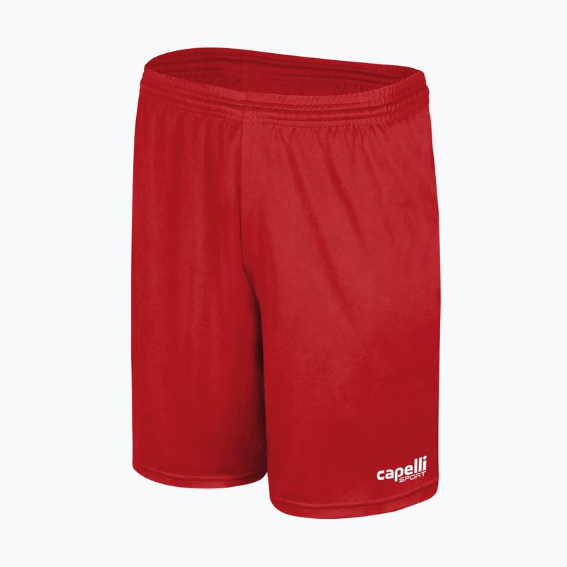 Capelli Sport Cs One Adult Match κόκκινο/λευκό παιδικό σορτς ποδοσφαίρου για ενήλικες 4