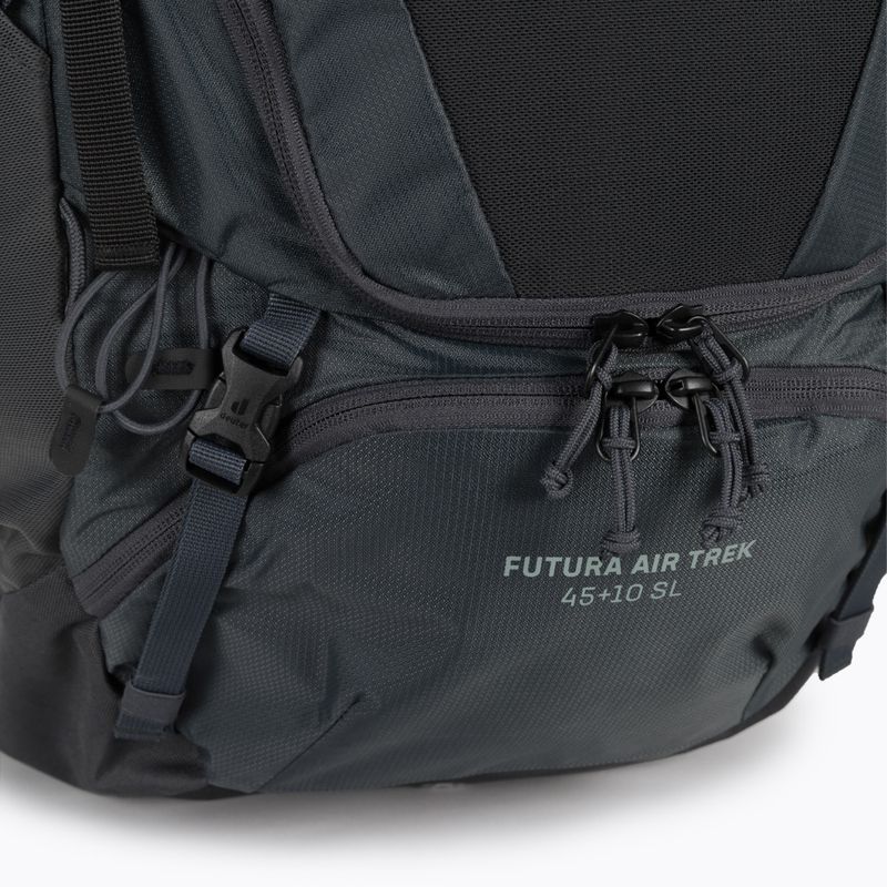 Deuter Futura Air Trek SL 45 + 10 l σακίδιο πεζοπορίας μαύρο 3402021 4