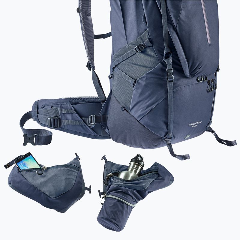 Deuter Aircontact X 60 + 15 l trekking σακίδιο πλάτης ναυτικό μπλε 337002230670 8