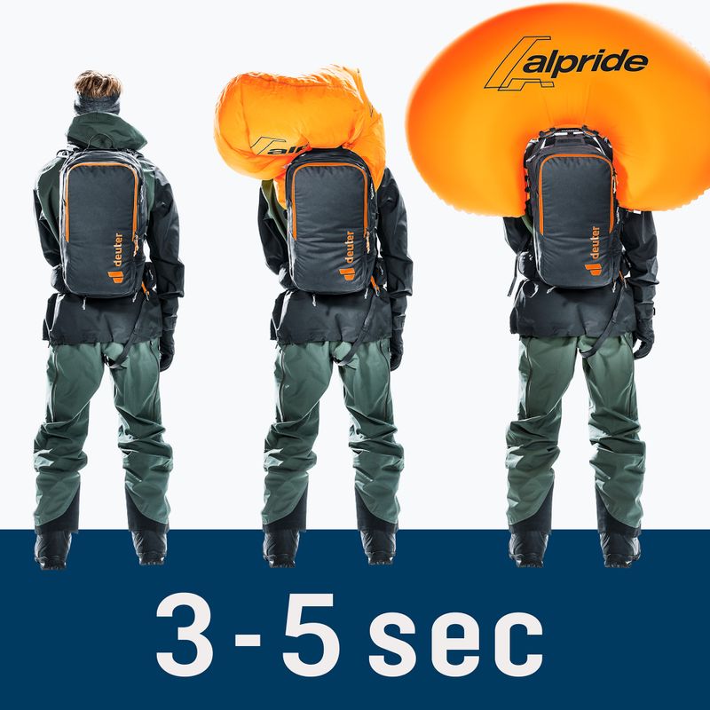 Σακίδιο πλάτης χιονοστιβάδας deuter Alproof Ride 18 l black 22