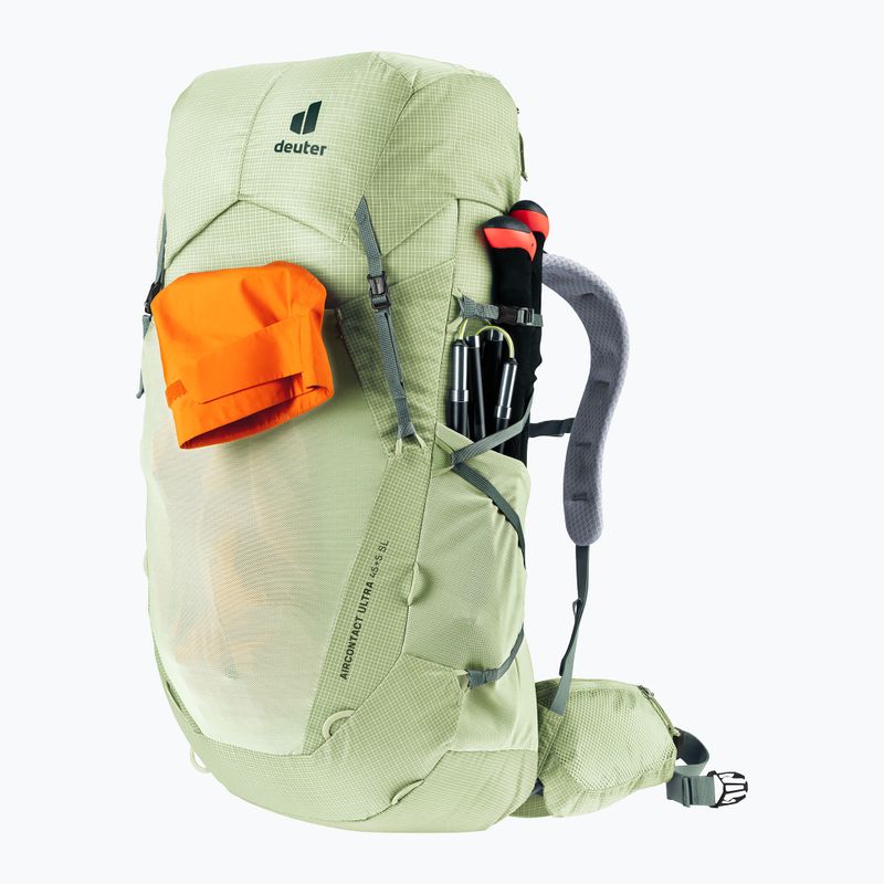 Γυναικείο σακίδιο πλάτης για πεζοπορία deuter Aircontact Ultra 45 + 5 l SL mineral-ivy 5