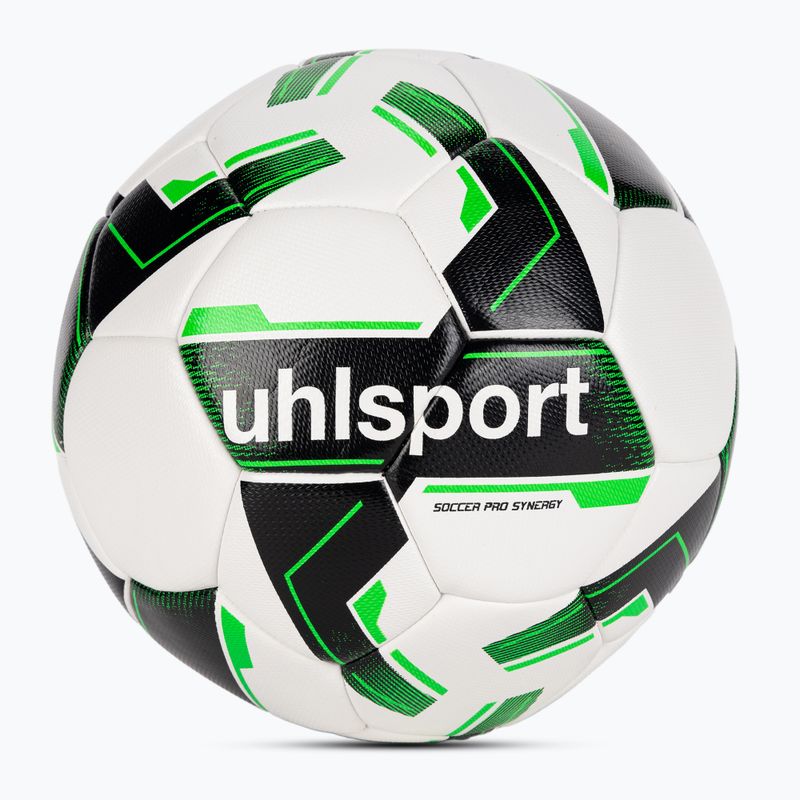 Μπάλα ποδοσφαίρου uhlsport Soccer Pro Synergy white/black/fluo green μέγεθος 3