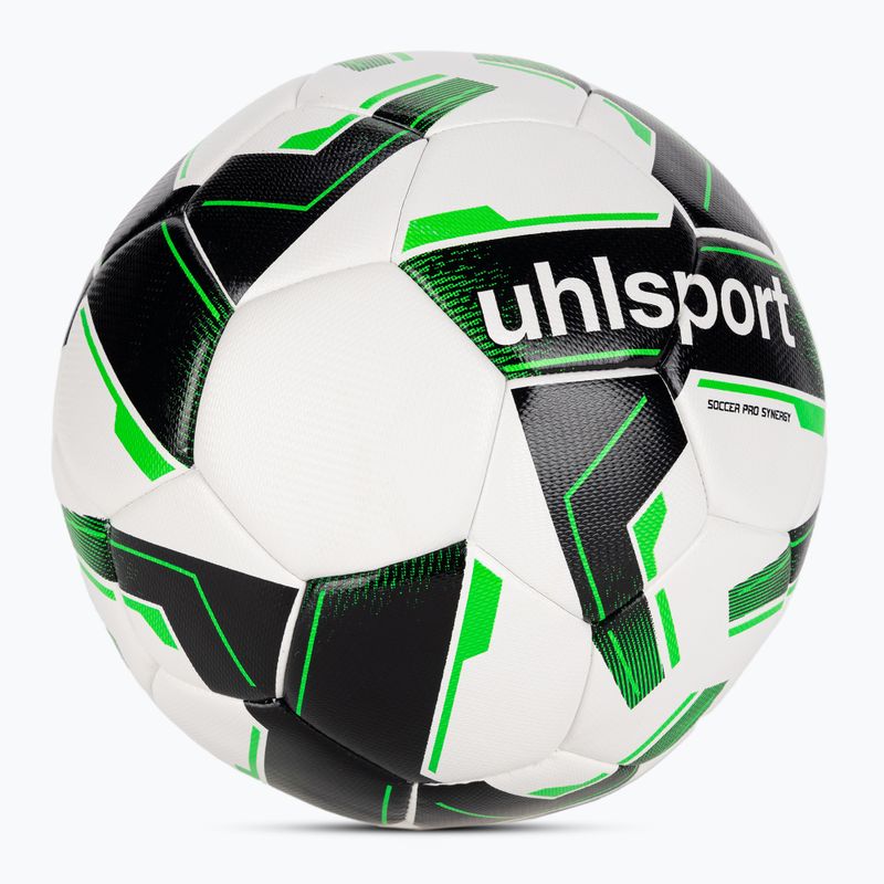 Μπάλα ποδοσφαίρου uhlsport Soccer Pro Synergy white/black/fluo green μέγεθος 3 2