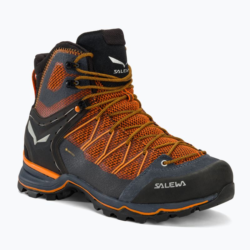 Ανδρικά παπούτσια πεζοπορίας Salewa MTN Trainer Lite Mid GTX black out/carrot