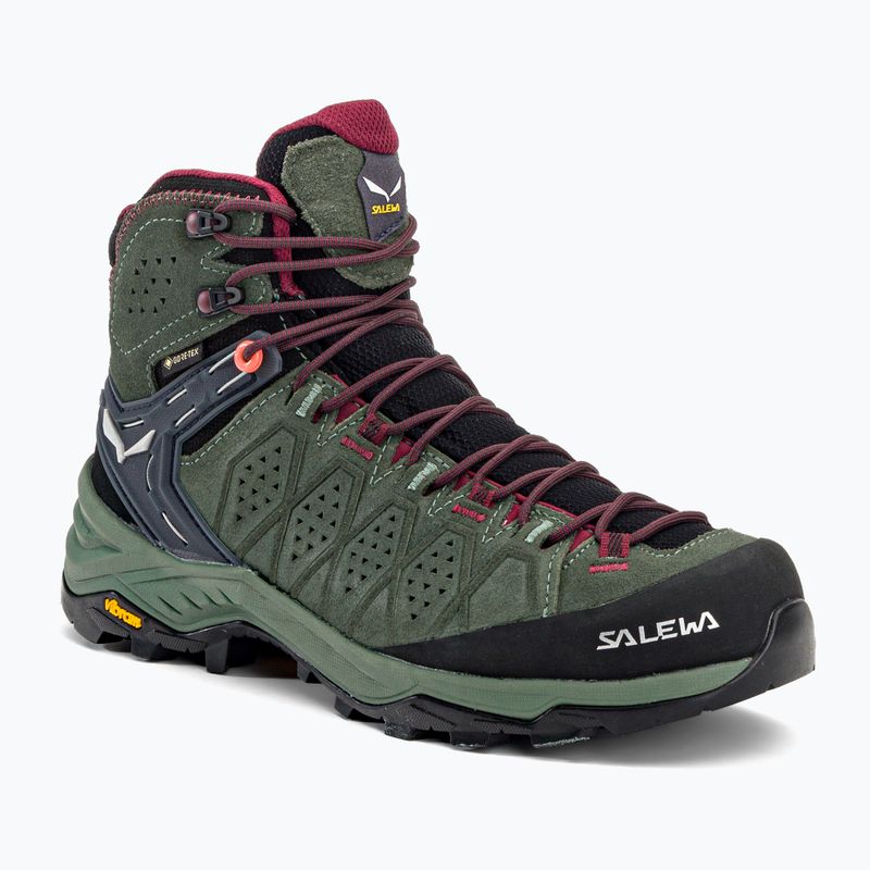 Γυναικείες μπότες πεζοπορίας Salewa Alp Trainer 2 Mid GTX πράσινο 00-0000061383