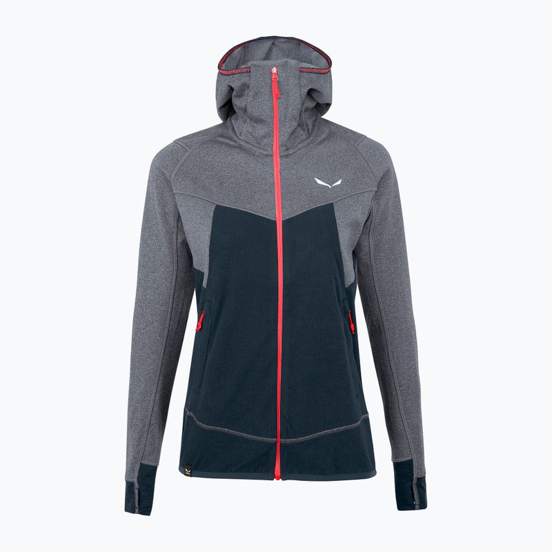 Salewa Puez Hybrid PL FZ Hoody γυναικείο fleece φούτερ γκρι-πράσινο 00-0000027389