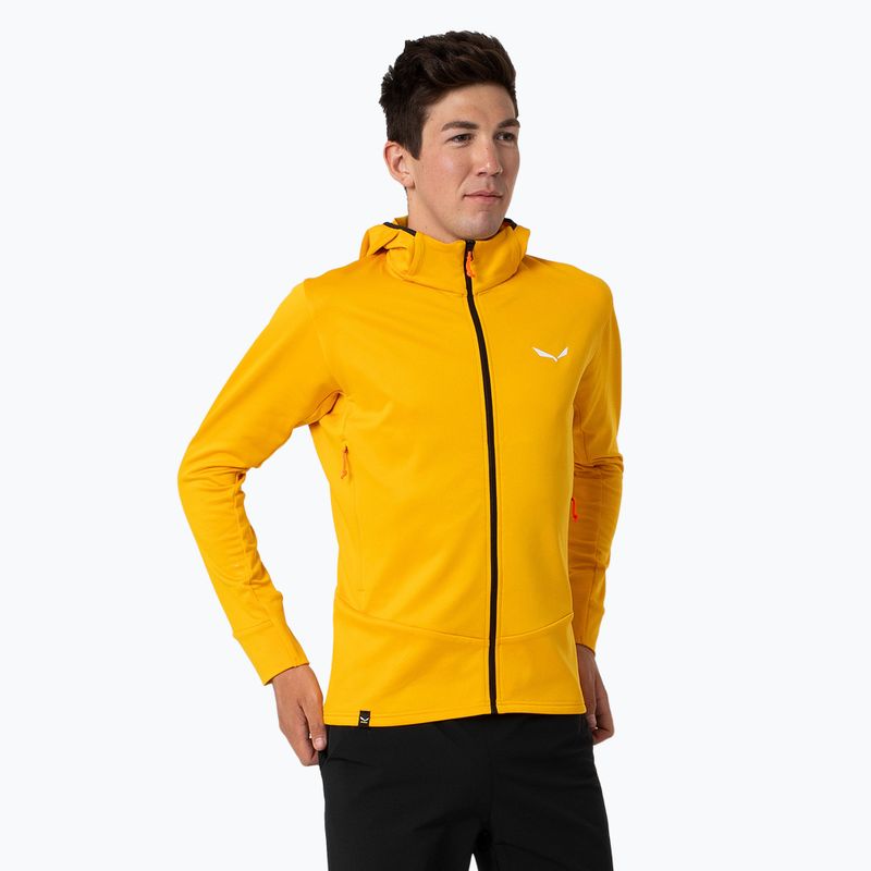 Ανδρικό φούτερ πεζοπορίας Salewa Puez PL Hooded gold