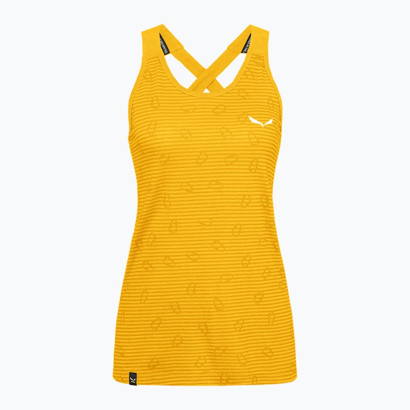 Salewa γυναικείο μπλουζάκι αναρρίχησης Lavaredo Hemp Graphic Tank κίτρινο 00-0000028535 5