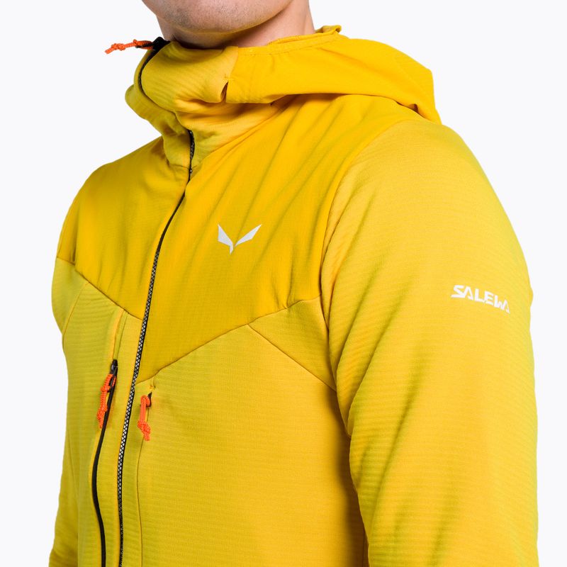 Salewa ανδρικό φούτερ Trekking Agner Polarlite με κουκούλα κίτρινο 00-0000028557 4