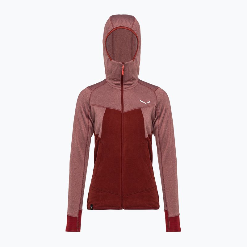 Salewa Puez Hybrid PL FZ Hoody γυναικείο fleece φούτερ κόκκινο 00-0000027389